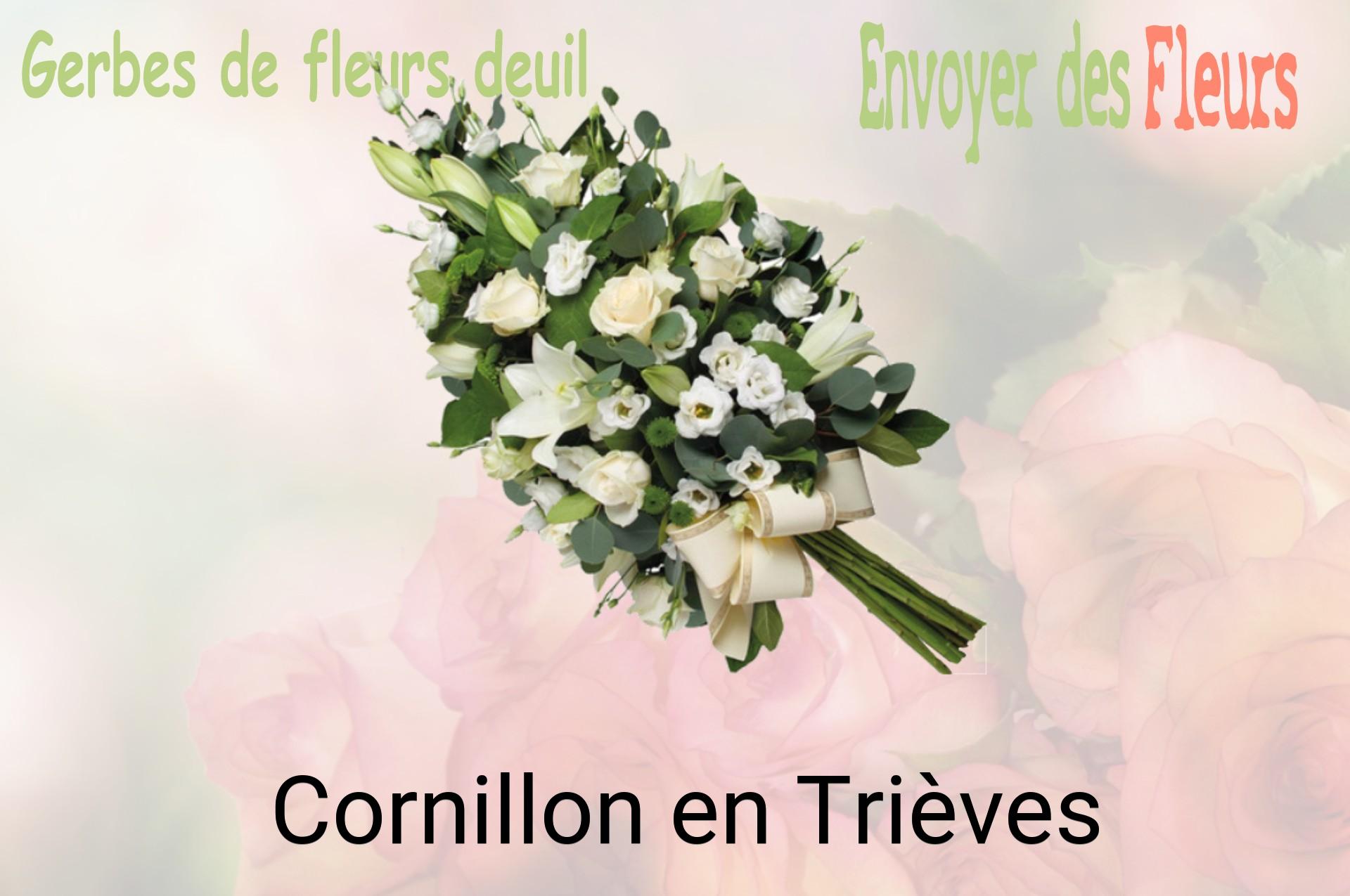 Gerbe de fleurs de deuil livrée à Cornillon-en-Trièves